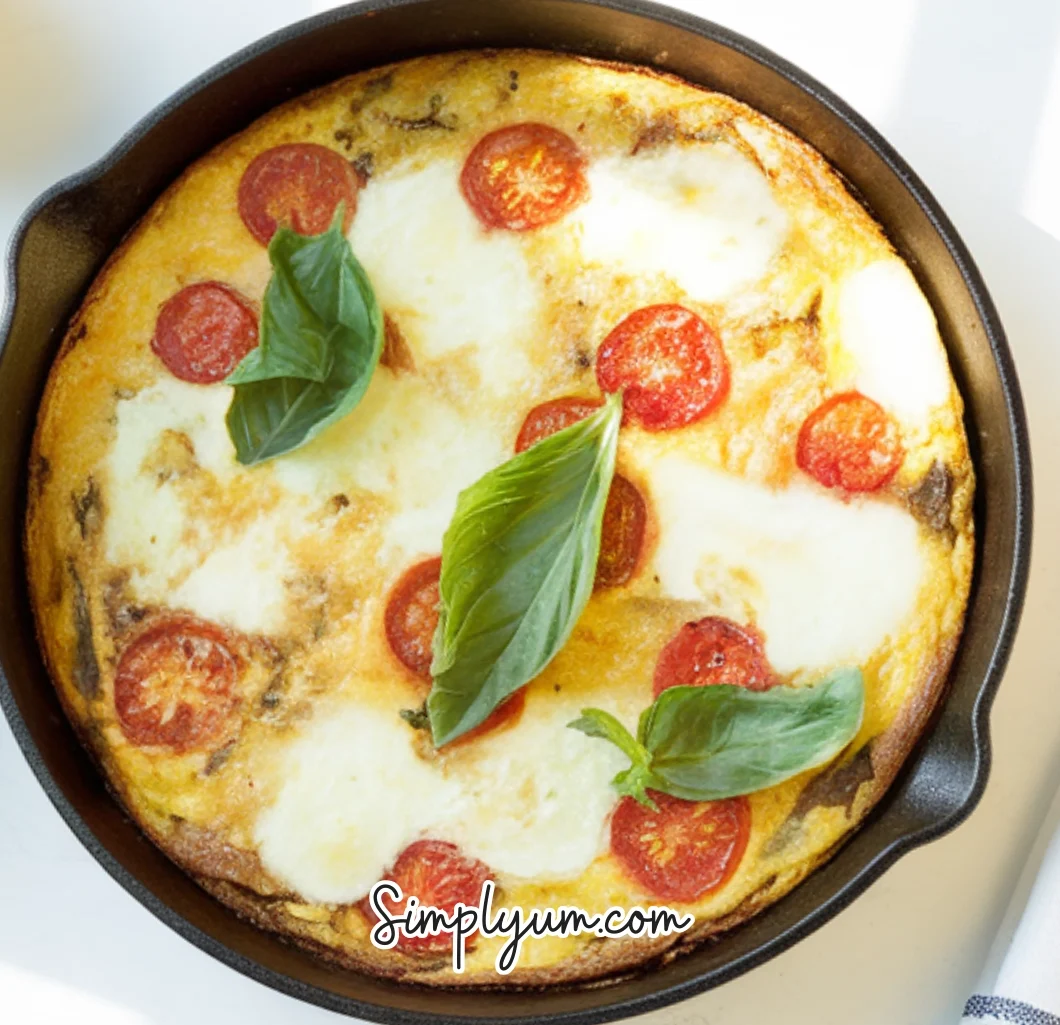 Cherry Tomatoes and Basil Frittata