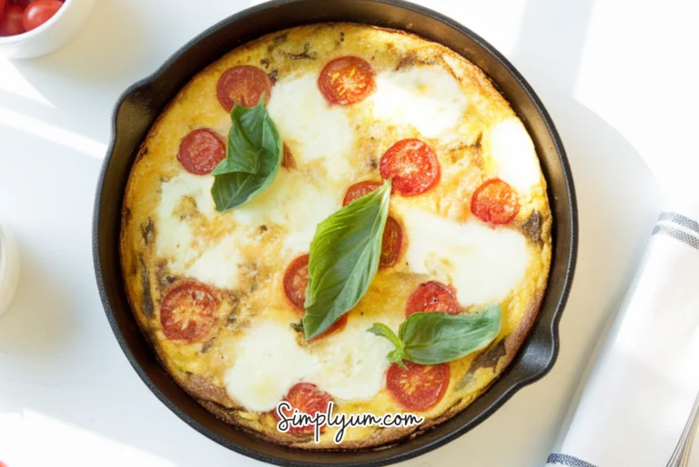 Cherry Tomatoes and Basil Frittata