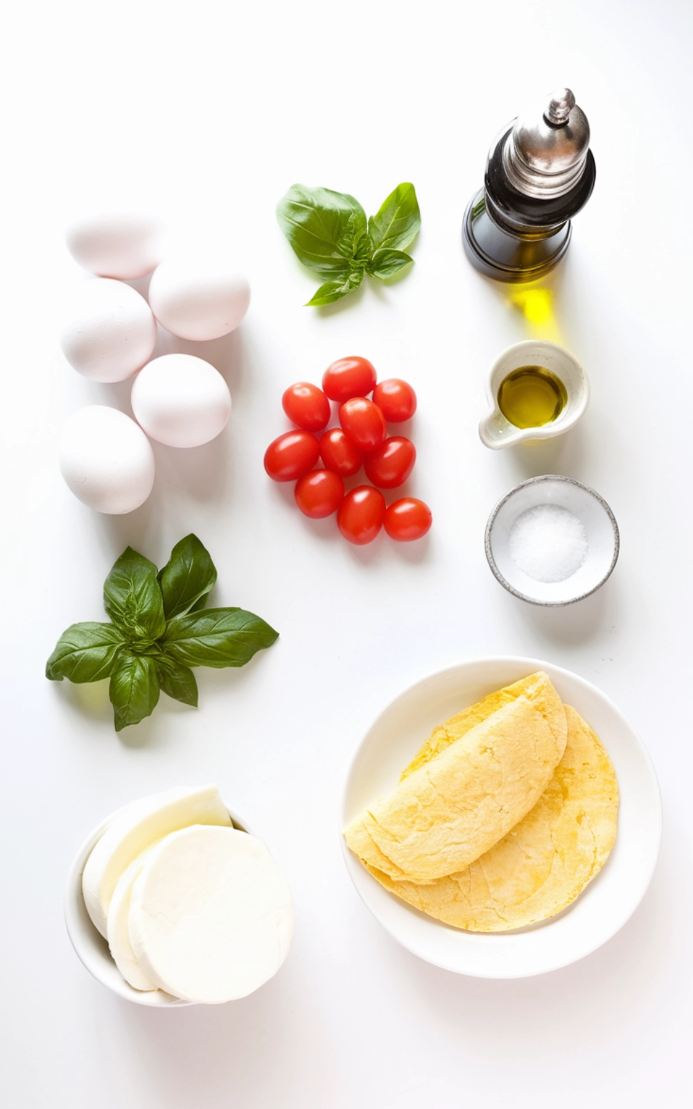 Cherry Tomatoes and Basil Frittata