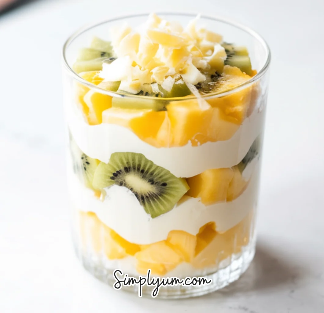 Pineapple Kiwi Yogurt Parfait