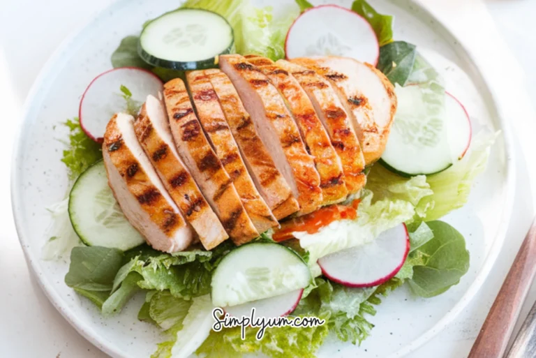 Grilled Chicken with Fresh Spring Salad