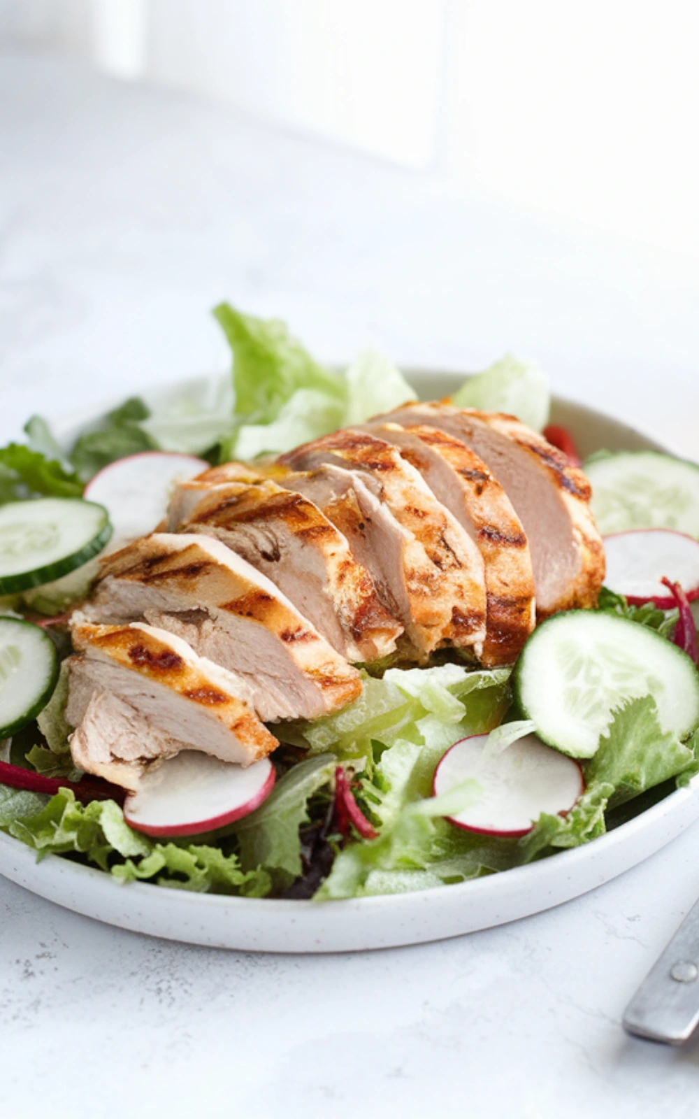 Grilled Chicken with Fresh Spring Salad