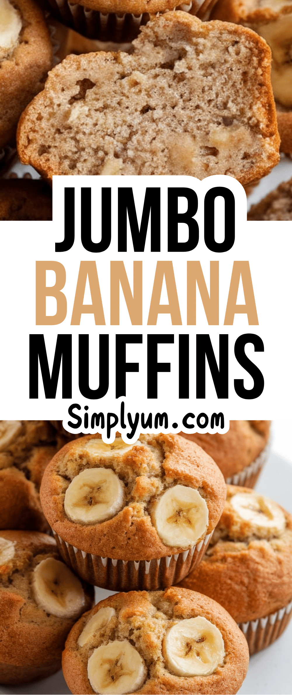 Jumbo Banana Muffins